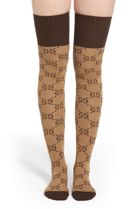 pink gucci socks nordstrom|gucci over knee socks.